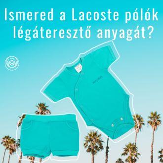 Lacoste pólók légáteresztő anyagából készült baba body